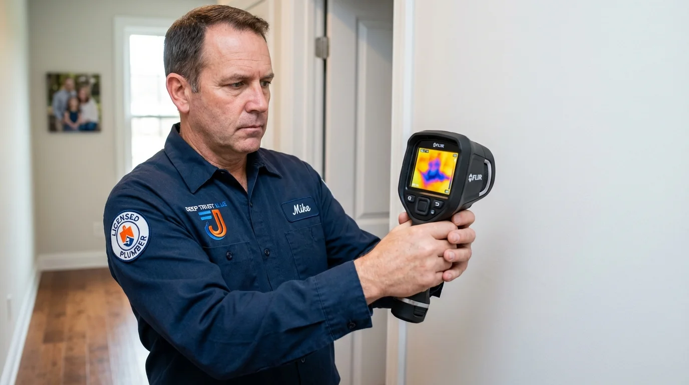 Thermal imaging leak detection by Johns Plumbing LLC in Dumfries